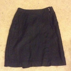 Black wrap skirt