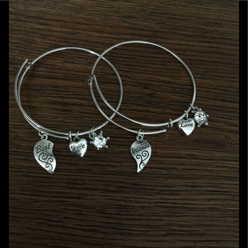 Trend Best friends adjustable matching bangles-set