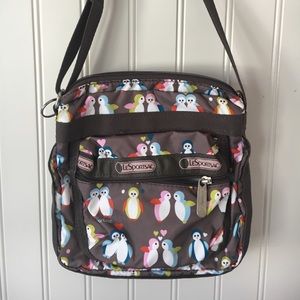 LeSportsac Penguin Cross Body Purse