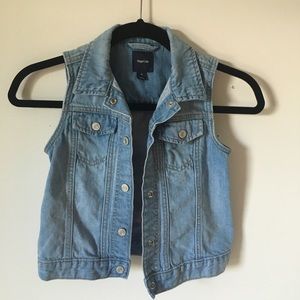 Girls denim vest