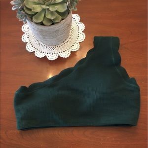 Dark green swim top