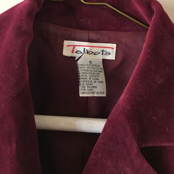 Dark Red Talbots Jacket - Picture 2 of 4