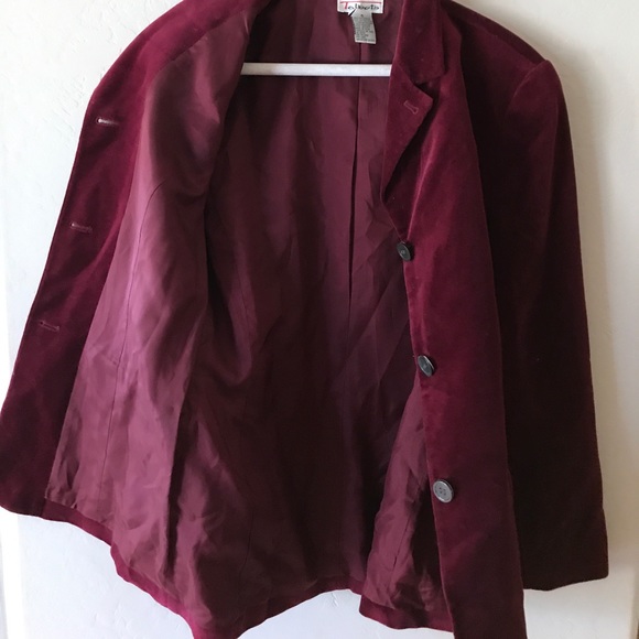 Dark Red Talbots Jacket - Picture 3 of 4