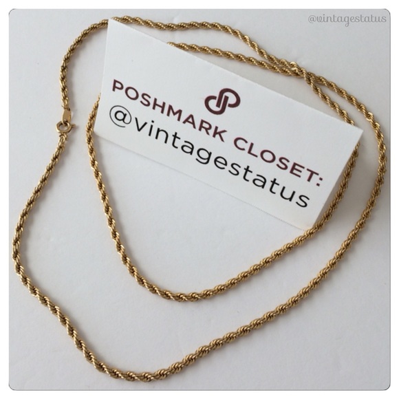 67 off Vintage Jewelry Vintage 80's Trifari Gold Rope Chain Necklace