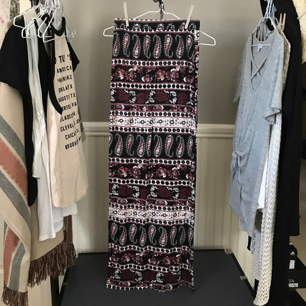 Full Tilt Maxi Skirt with 2 leg slits