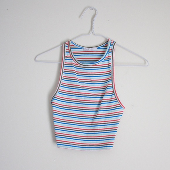 Zara Tops - Zara Racerback Ribbed Croptop