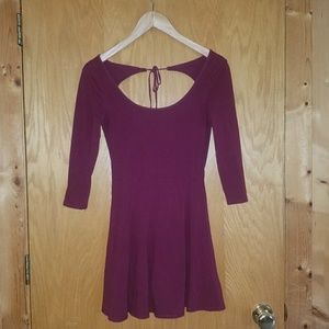 maroon dress