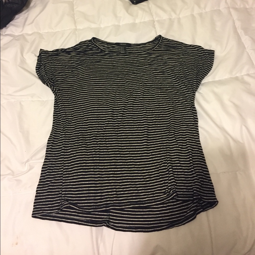 Forever 21 black and white striped shirt