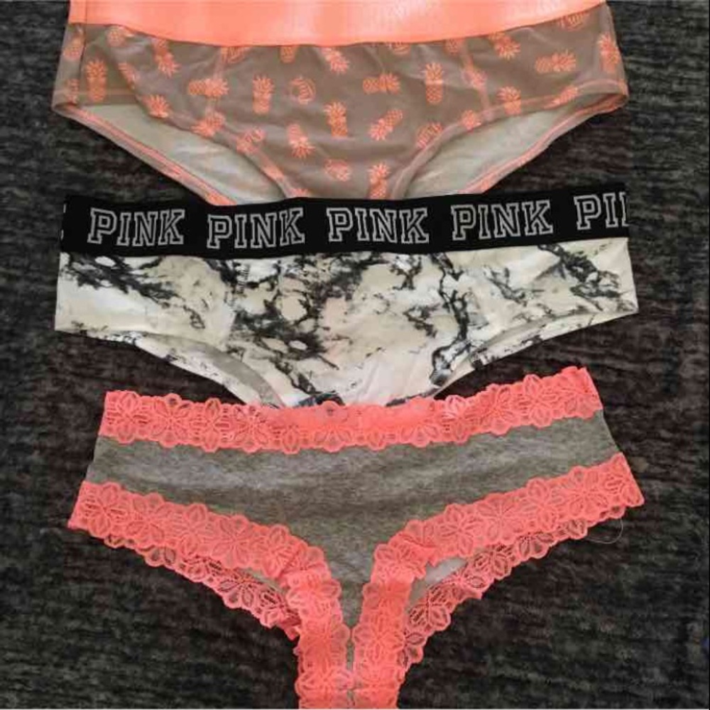 VS Pink L Panty Bundle (3)