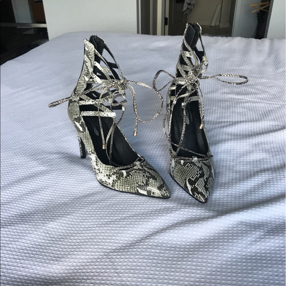 Brand new snake skin Jeffrey Campbell heels