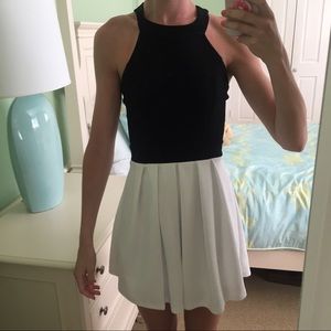 Black and white dress