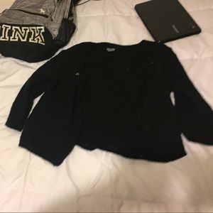 Women's black knitted Shaw