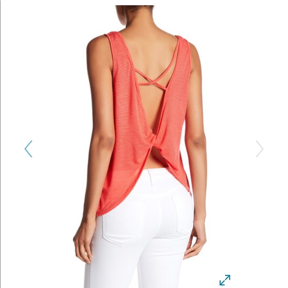 Lush twist back top .
