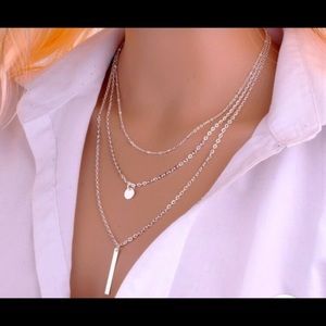 Multilayered Bar Necklace