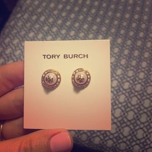 Authentic Tory Burch stud earrings Never worn