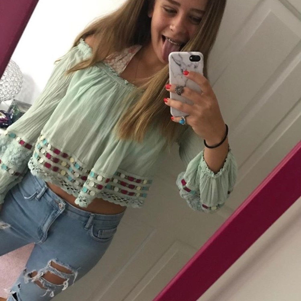 Free people off the shoulder top