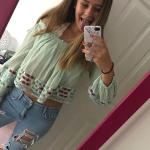 Free people off the shoulder top