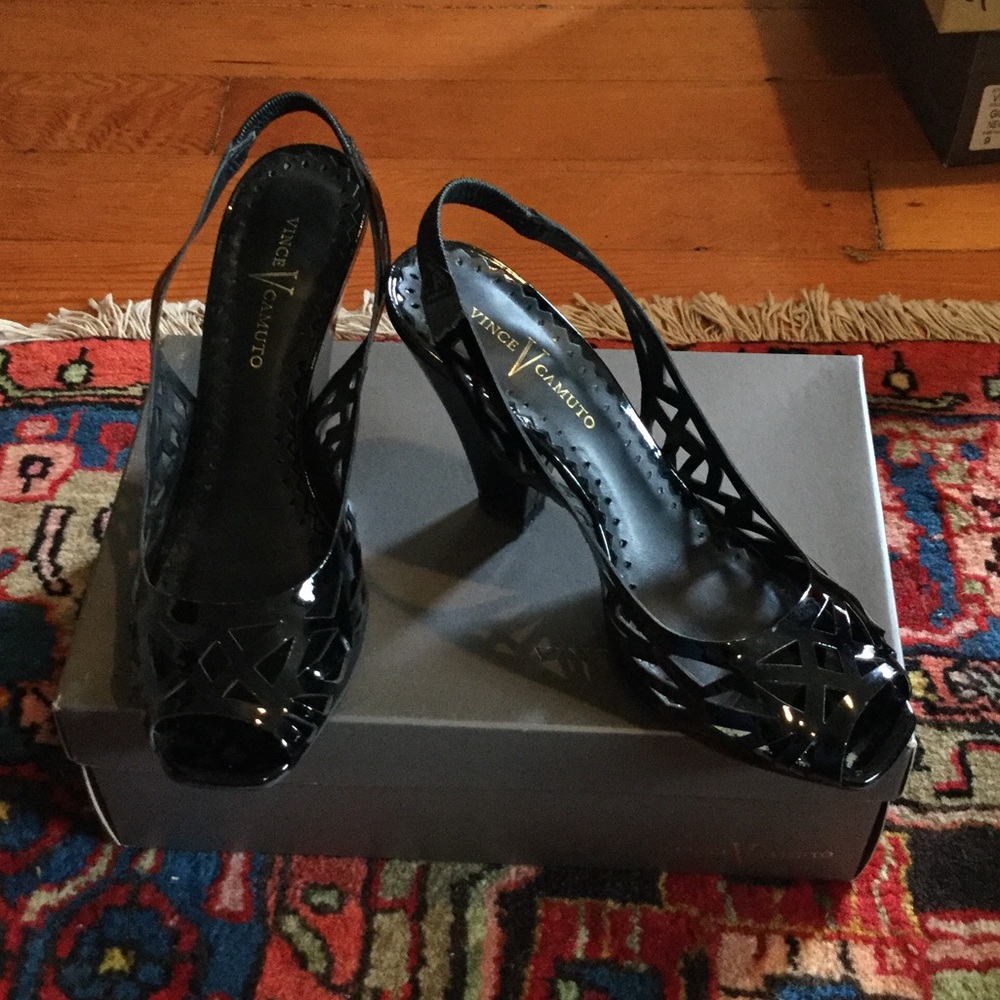Patent leather Vince V Camuto heels