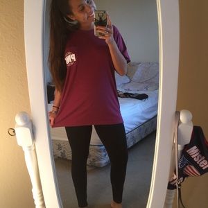 VS PINK outfit: leggings & tee