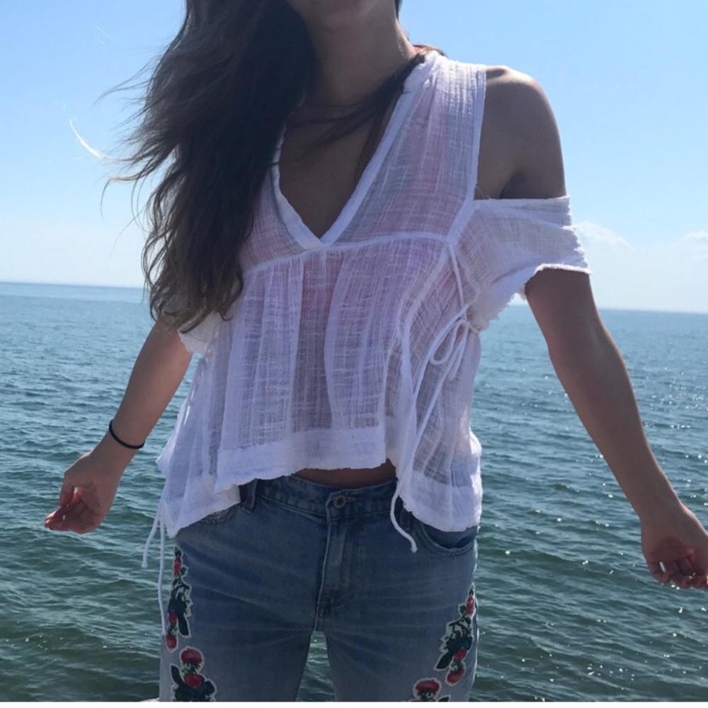 Free people cutout shirt