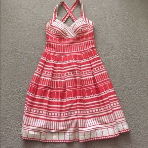 Sun Dress Sz 6, Coral, X-cross back .. Really Cute
