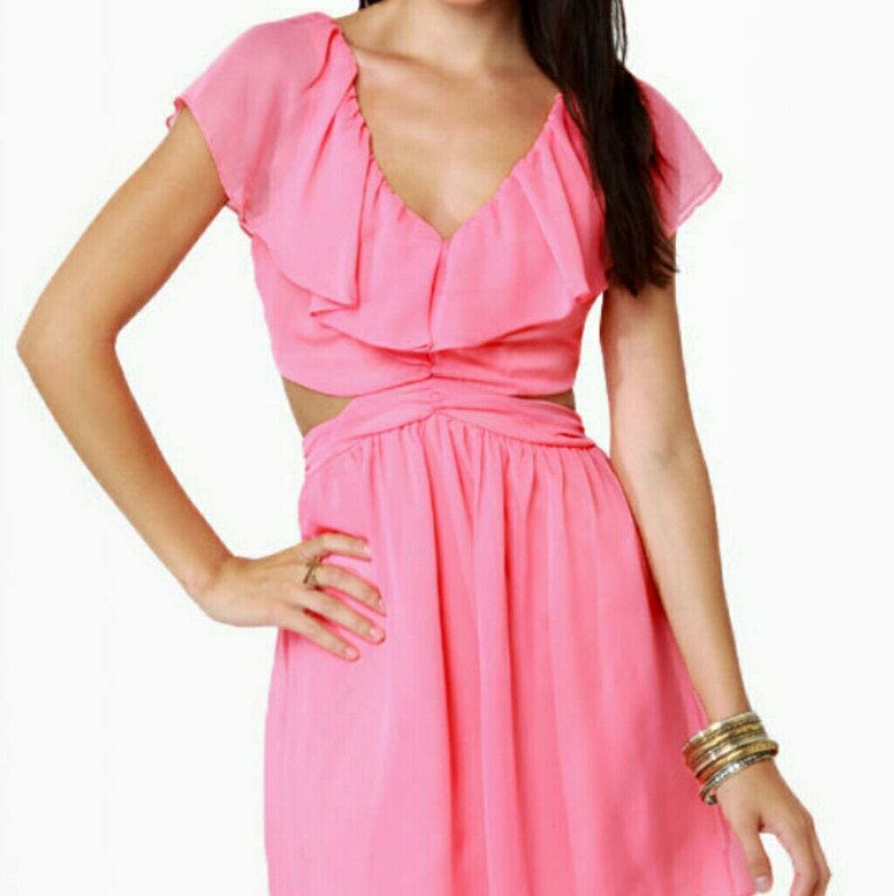 Lulu's Royal Blue Cut Out Dress