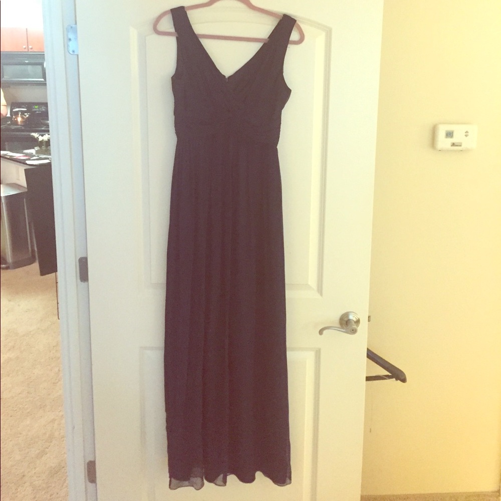 Donna Morgan Collection Navy Chiffon Dress