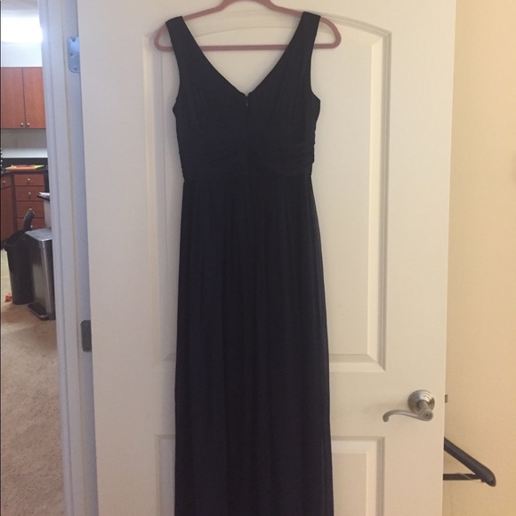 Donna Morgan Collection Navy Chiffon Dress - Picture 3 of 4