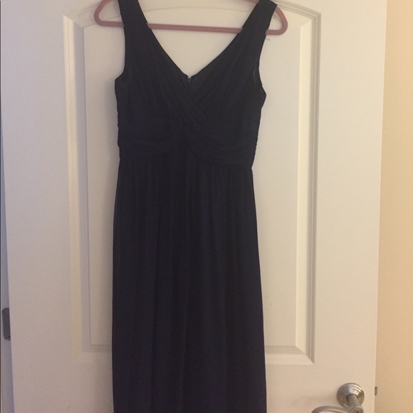 Donna Morgan Collection Navy Chiffon Dress - Picture 4 of 4