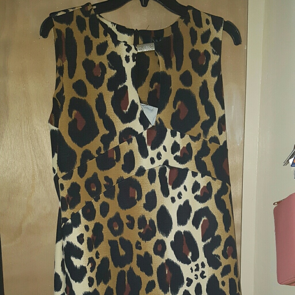 Kardashian Kollection Leopard Dress NWOT
