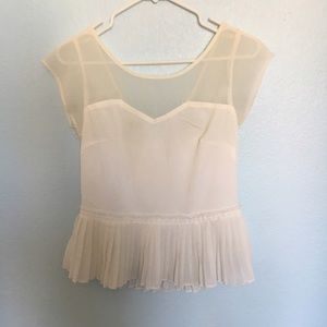 American Eagle delicate white top