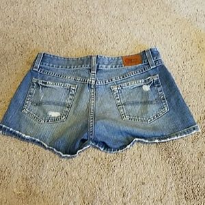 BKE distressed jean shorts