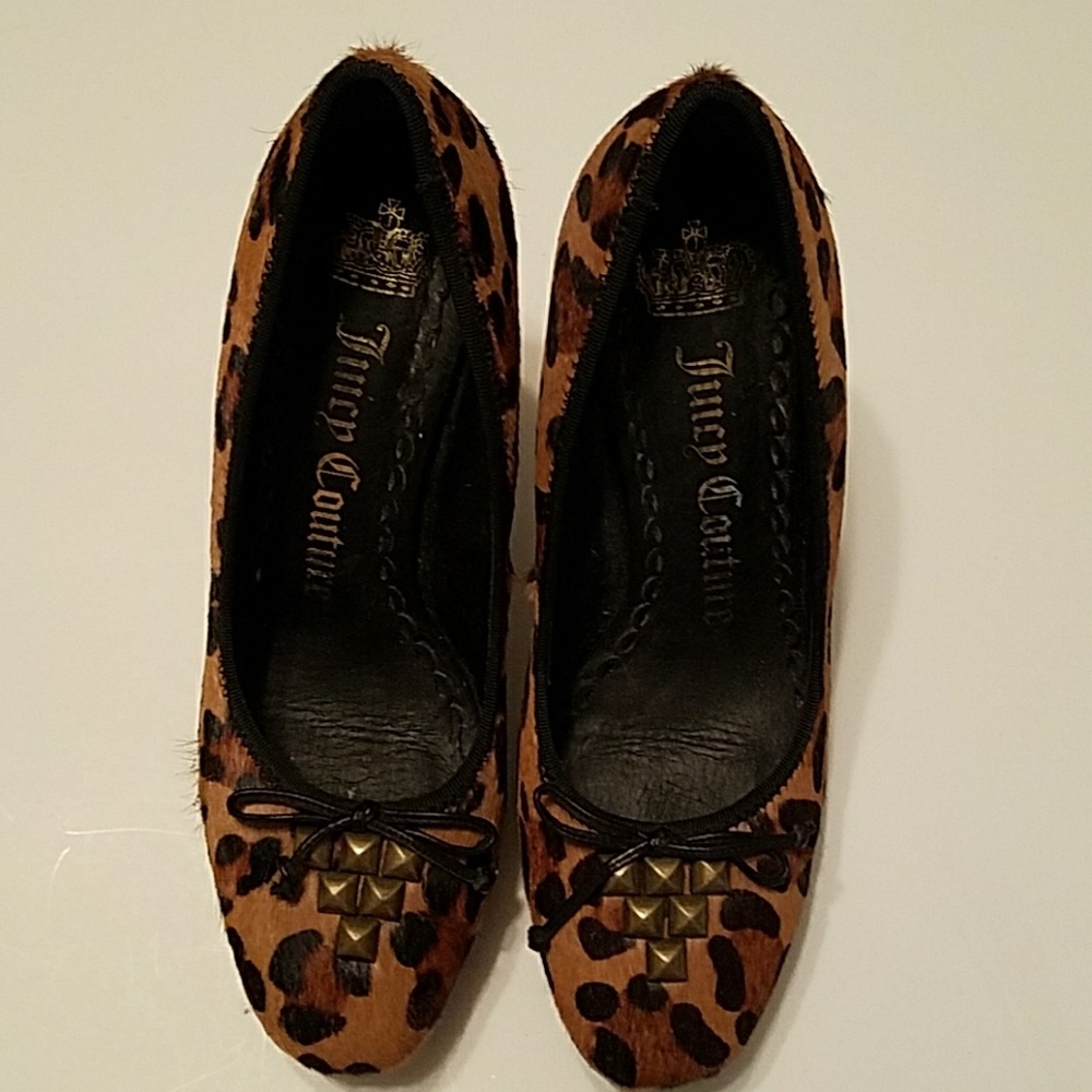 Juicy Couture leopard design shoes