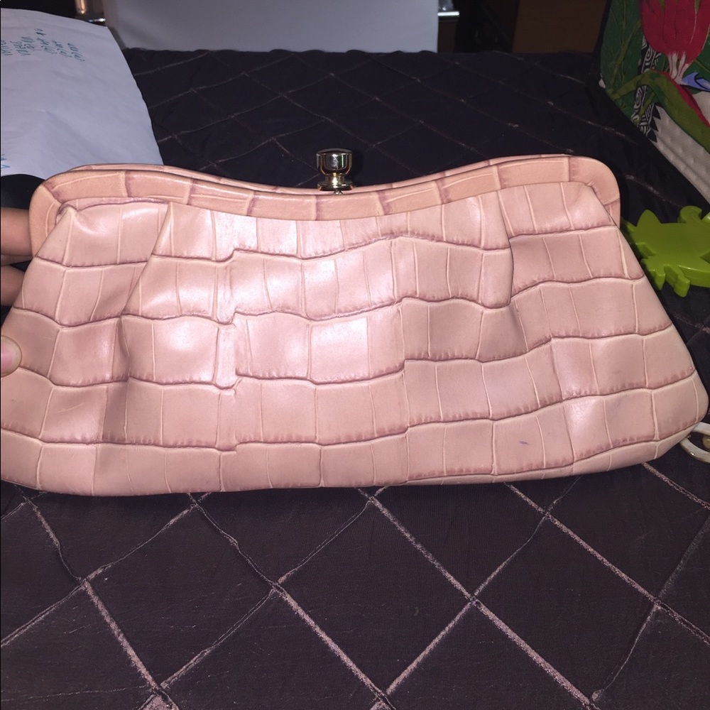 Banana Republic light pink clutch