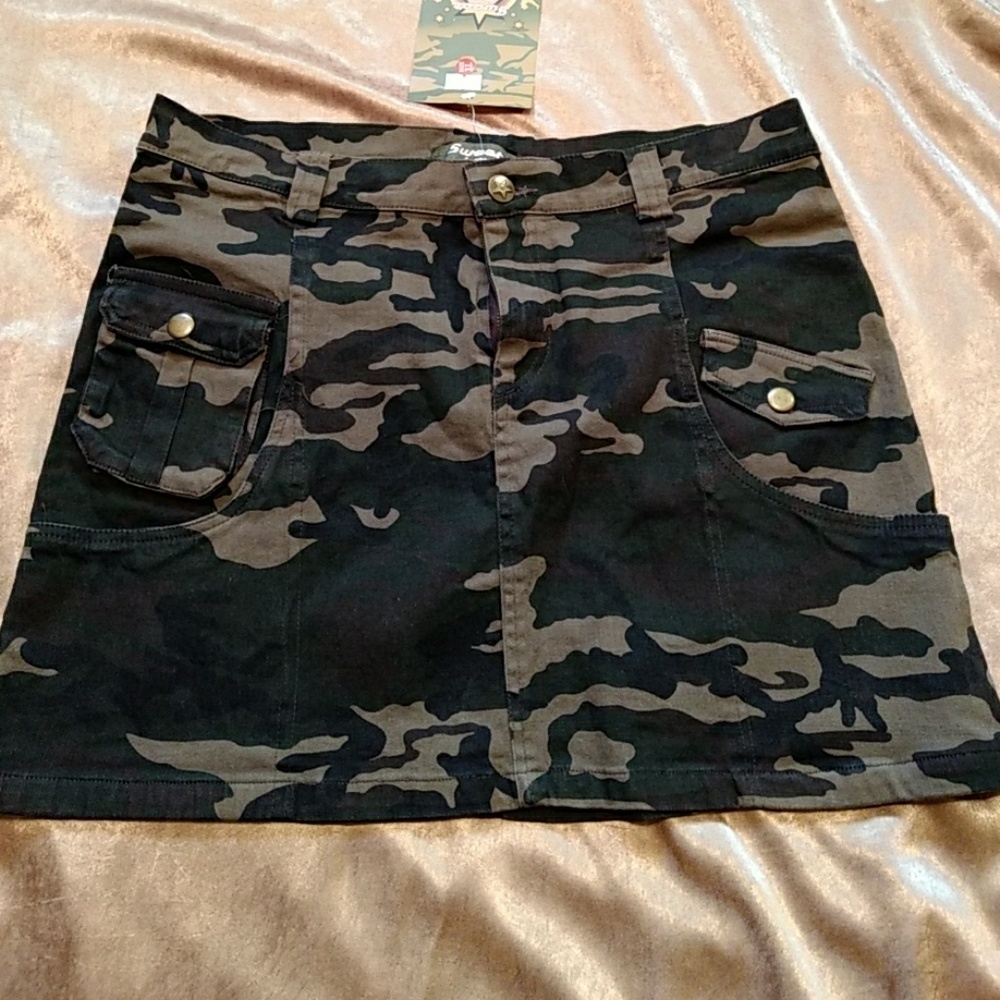 Camouflage Mini Skirt