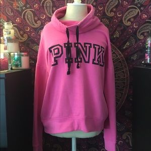 PINK turtleneck pullover sweater