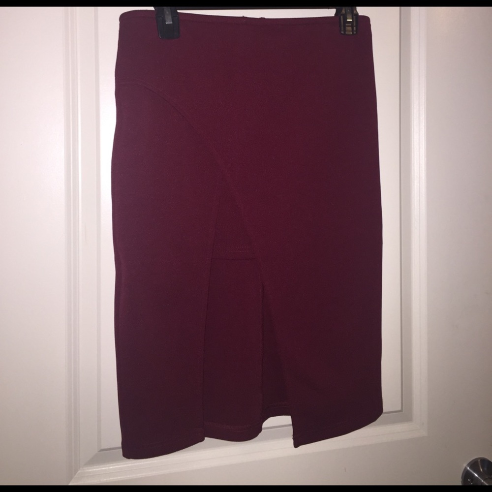 Burgundy Skirt