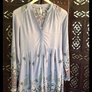 Free People purple paisley dress w/ pockets!
