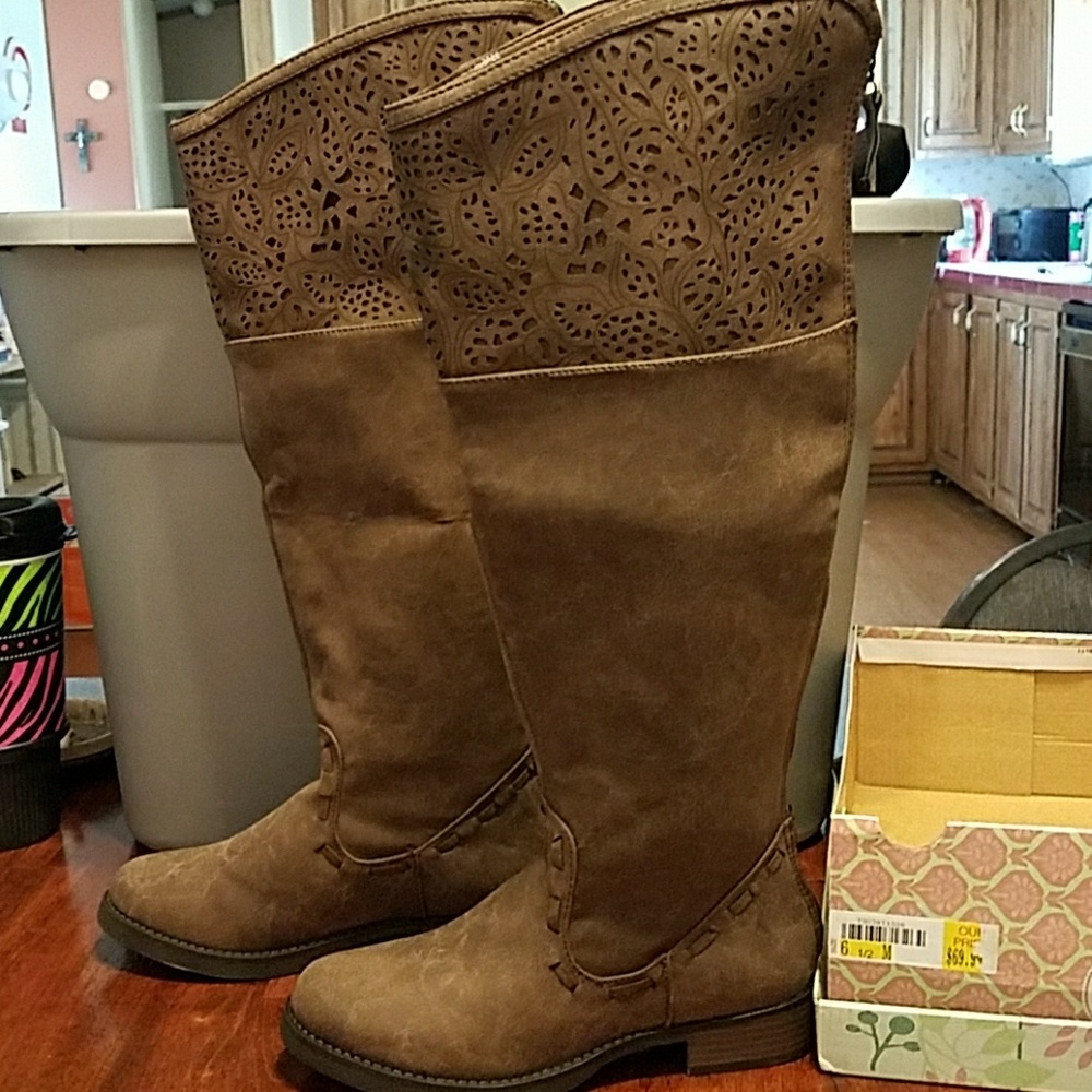 New Jellypop AUBREE knee high Brown boots