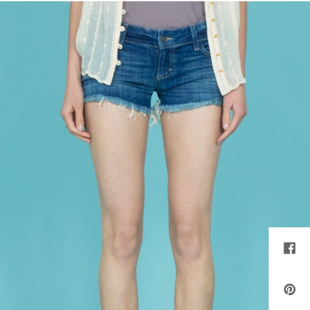 Siwy Madeleine blue corduroy shorts