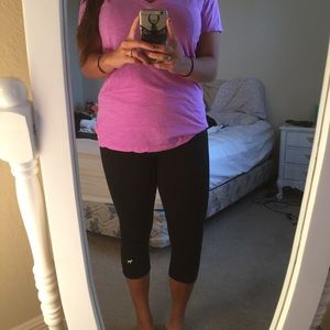 VS PINK yoga cropped leggings