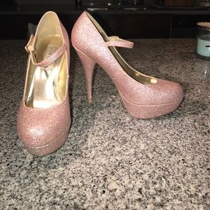 Steve Madden P Valeri sparkle pink Mary Janes