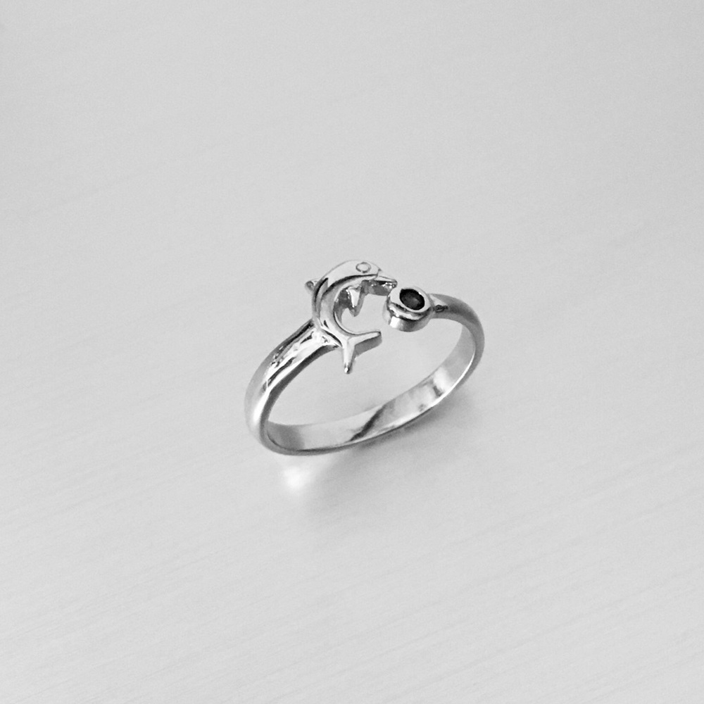 Sterling Silver Dolphin Toe Ring, Silver Ring, Fi… - image 4