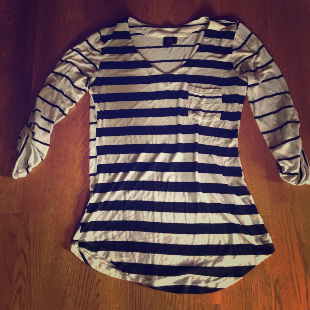 Black and white striped shirt