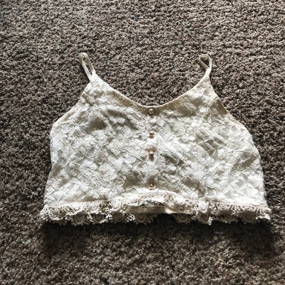 Spaghetti strap crop top