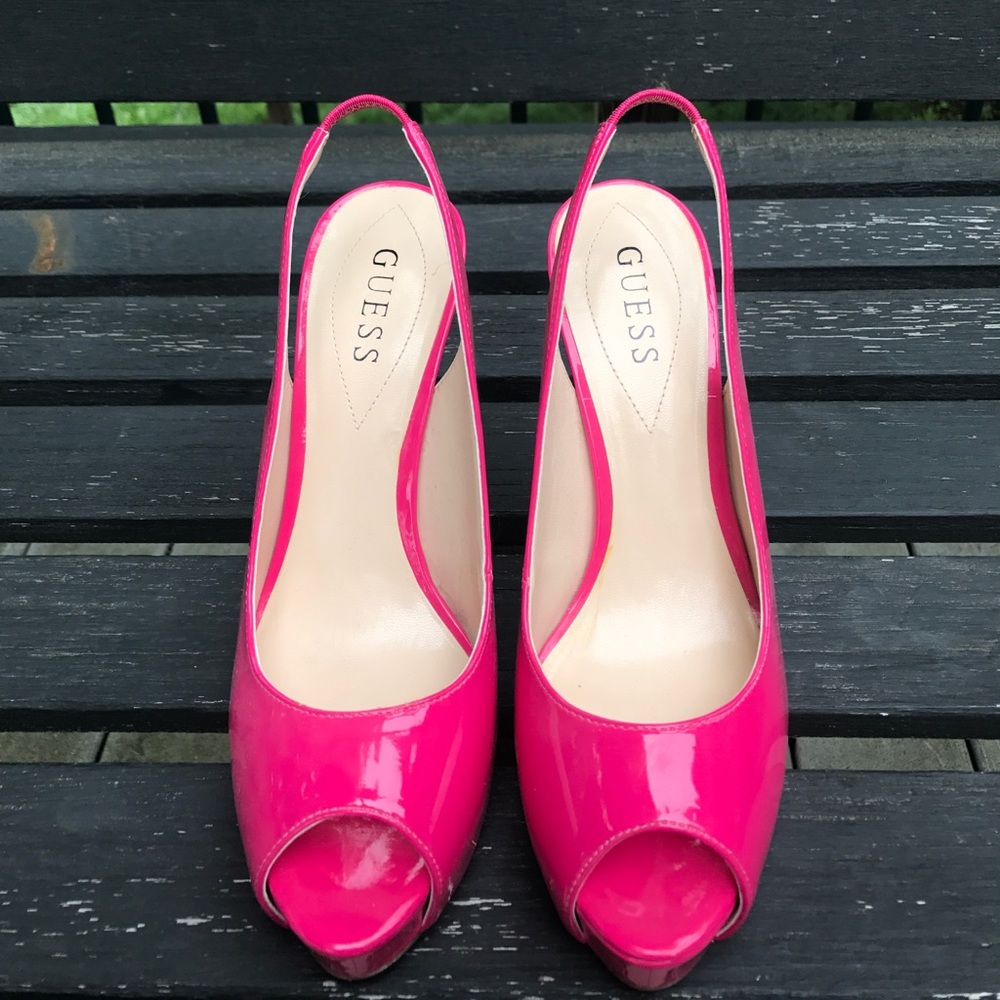 Guess Hot Pink Stilettos