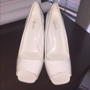 White pumps