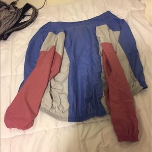 Vintage Color block windbreaker jacket
