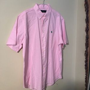 Seersucker Ralph Lauren short sleeve button down