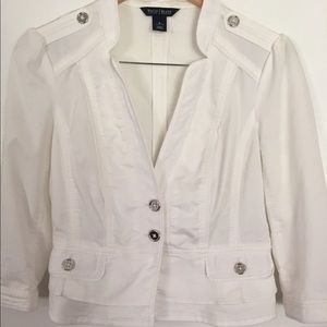 ❌SOLD❌WhiteHouseBlackMarket White Jacket NWOT